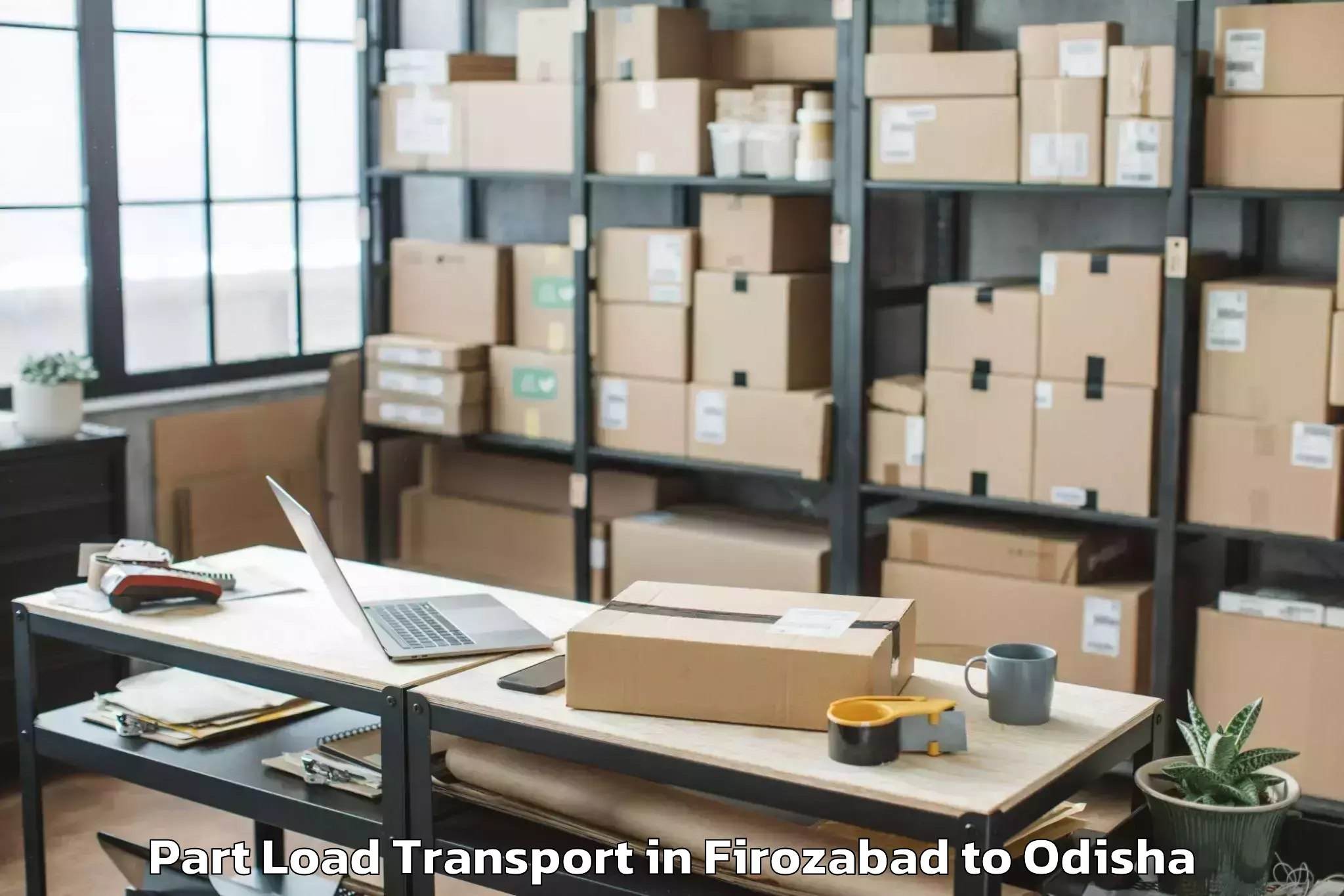 Professional Firozabad to Berhampur Part Load Transport